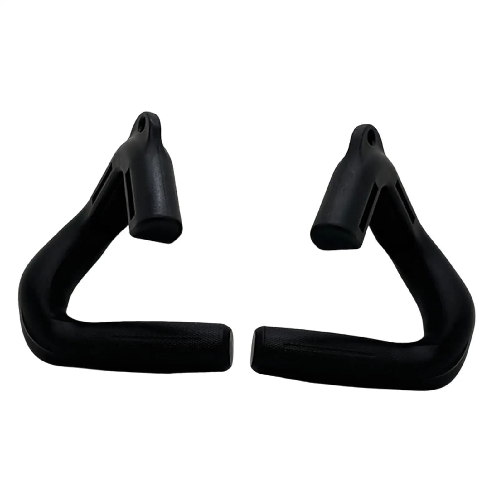 Neutral grip pull handles for stashing training