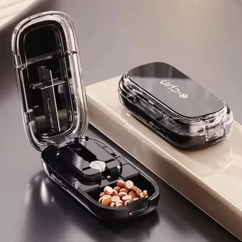 Laptop with invisible storage box Portable 2 in 1 Mini tablet of medicines Small medicine box small medicines Case for health pills
