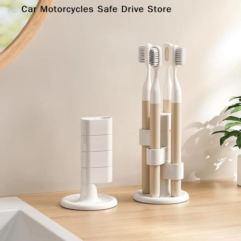 【CM】1 pz Porta Spazzolino Girevole da Bagno, Organizzatore da Tavolo per Spazzolini, Pennelli Trucco e Penne, Accessori Bagno