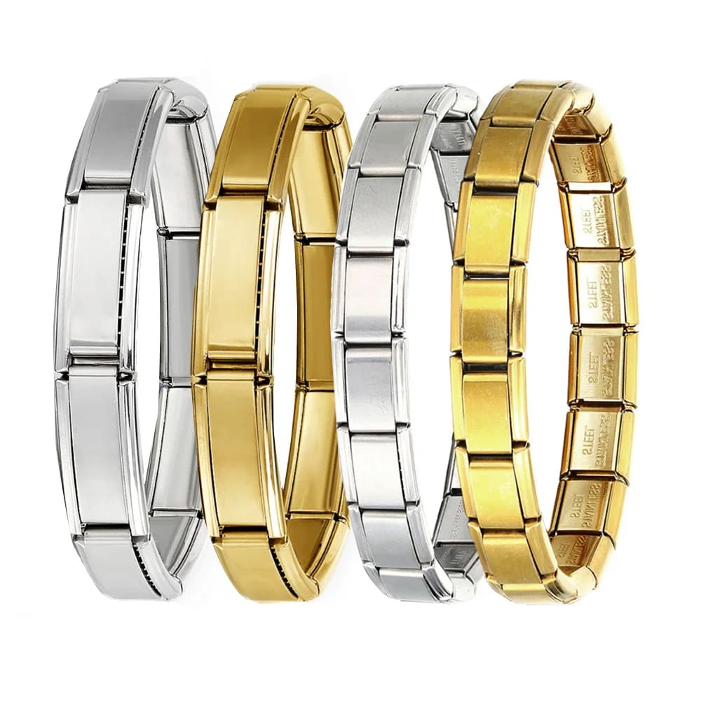 1 pcs fashion 20*9mm width woman man jewelry color silver bracelet stainless steel male bracelet feminine accessories daily