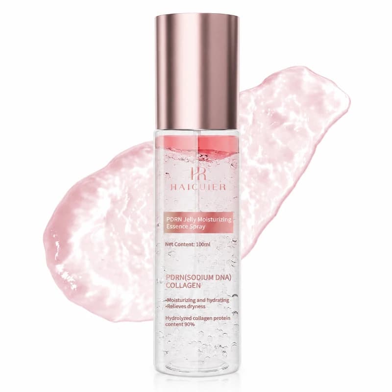 PDRN Vitamin C Jelly Essence Spray 100ml, Niacinamide Collagen Glow Soften Relieve Dryness Pre-makeup Spray Daily Skincare Set