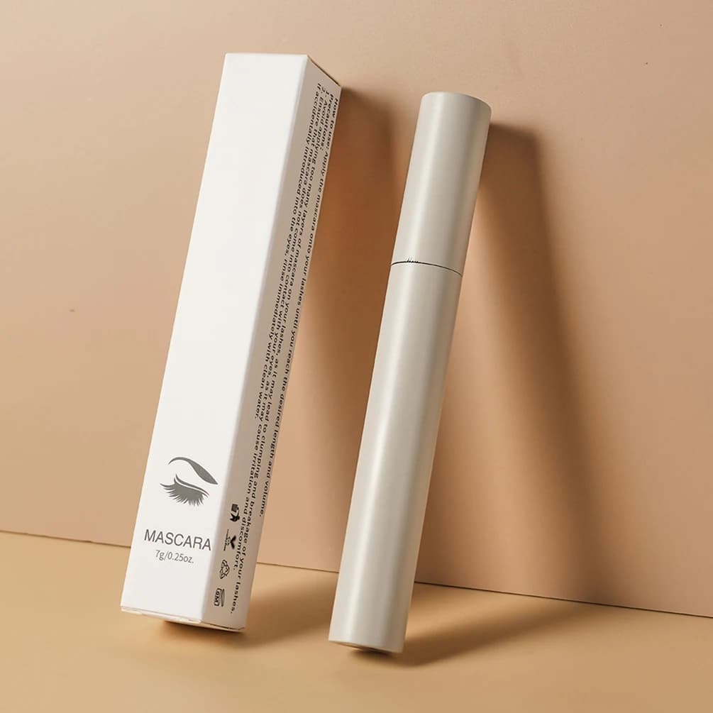 Mascara Logo personalizzato Allungamento spesso Look elegante Arricciatura naturale a lunga durata Nessuna sbavatura Trucco di etichetta privata Commercio all'ingrosso vegano