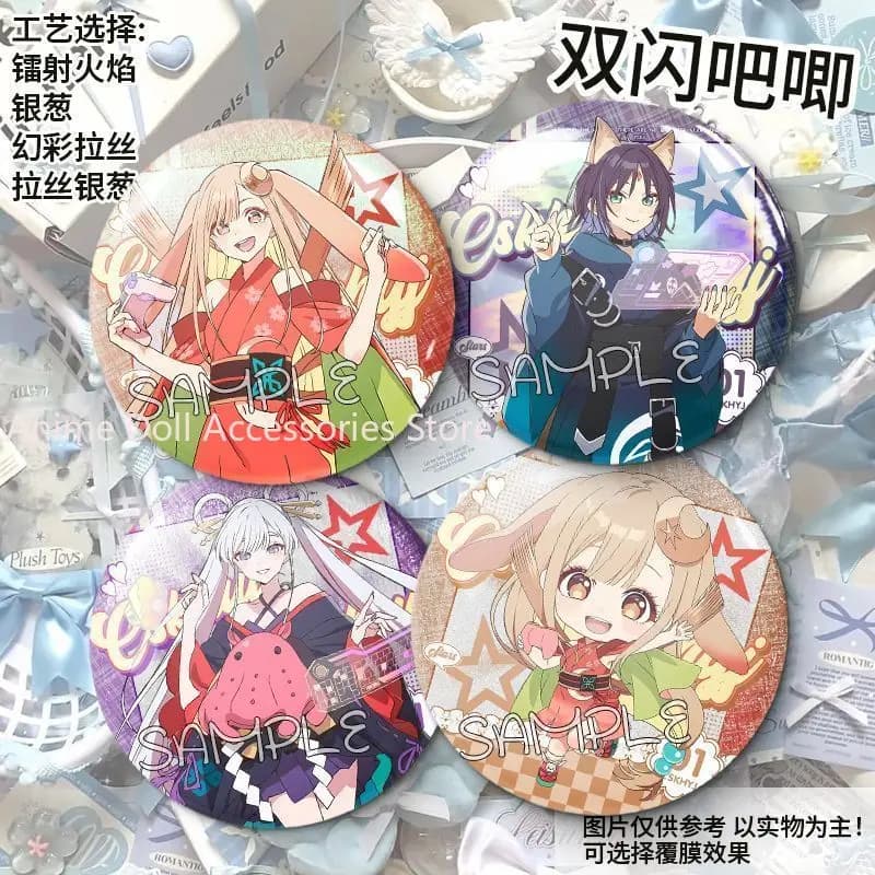 Spilla Anime Principessa Cosmica Kaguya! Distintivi Cartoon Kaguya Yachiyo, Spille Decorative Fai-da-Te per Zaini e Accessori per Abbigliamento
