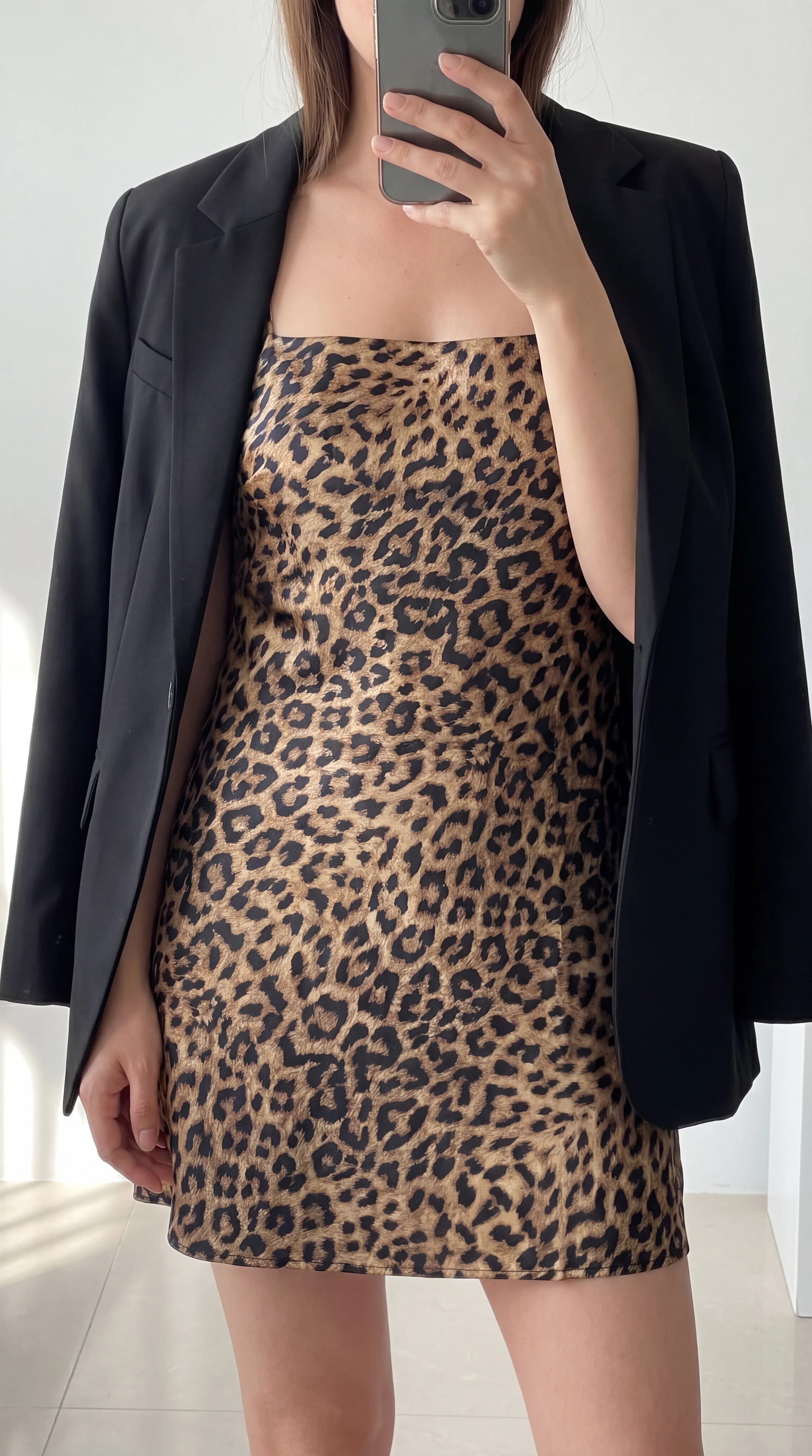 plus Size Ladies Sexy Leopard Print Strap Dress Women's Large Size Bikini Swimsuit Casual Summer Fashion