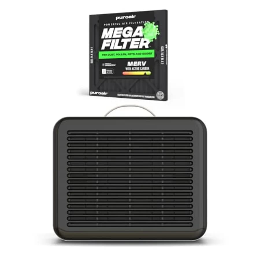 Purificatore d'aria portatile di piccole dimensioni per camera da letto, neonati, ufficio; filtri HEPA e MERV 13; bianco; rimuove inquinanti, fumo, polline.