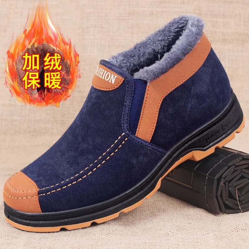 2026Sneakers da neve invernali calde e accoglienti da uomo - Stivaletti antiscivolo per escursioni e trekking all'aperto - Scarpe invernali foderate sfocate