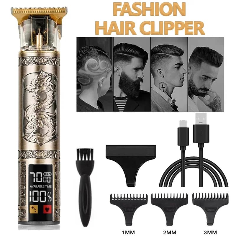 T9 Cutter Professional Electric Haircut Trimmer Portable Rechargeable USB Sateen For Shaving Care Best Gift