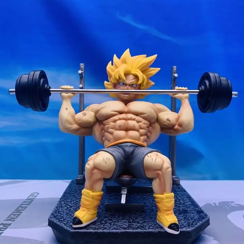15CM Protein Powder Dragon Ball GK Muscle Fitness Tranx Soul Statue figurines model wholesale Birthday gift table ornament