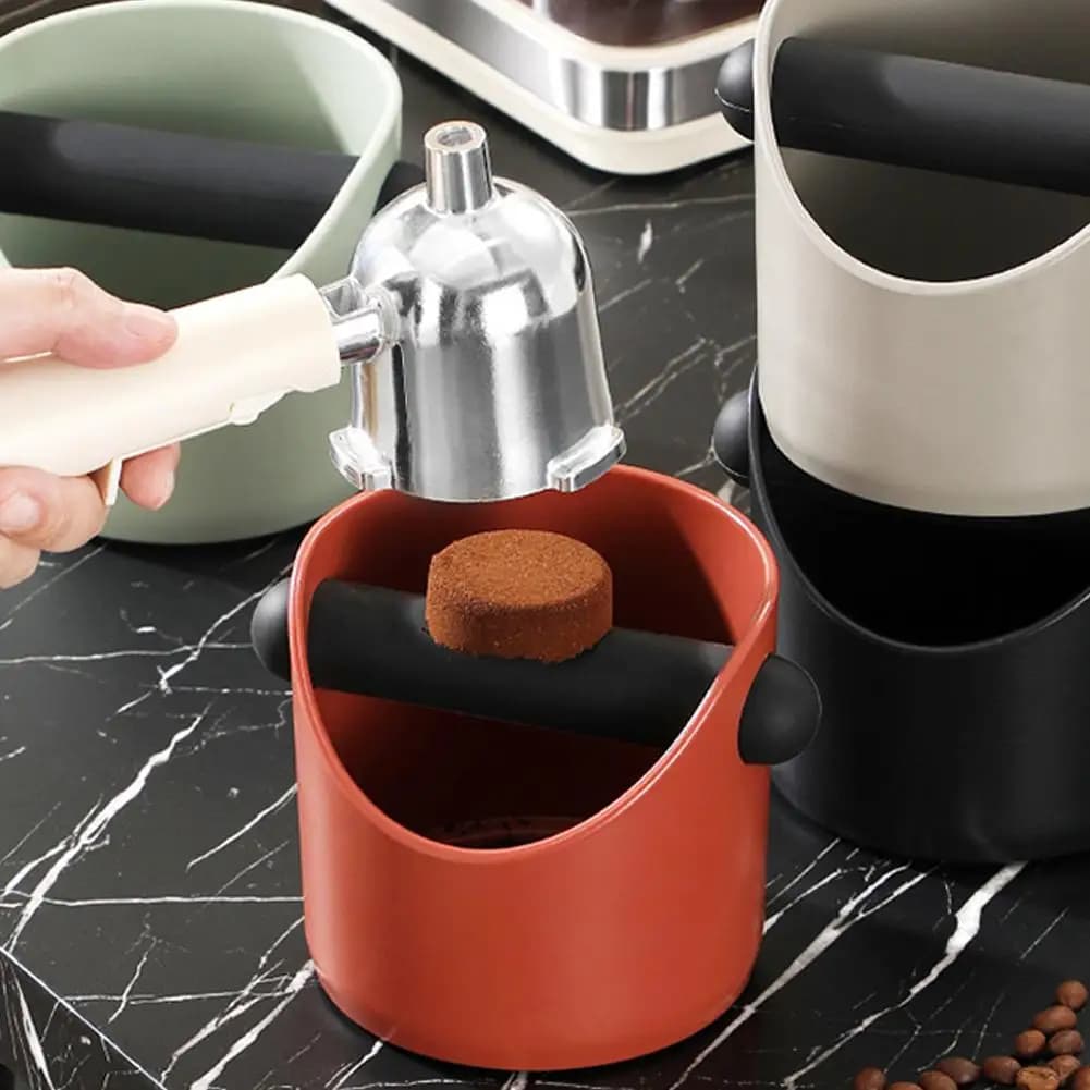 Reusable Coffee Grounds Bucket Espresso Knock Box Dump Bin For Coffee Residue With Removable Knock Baristas Machine Accessories