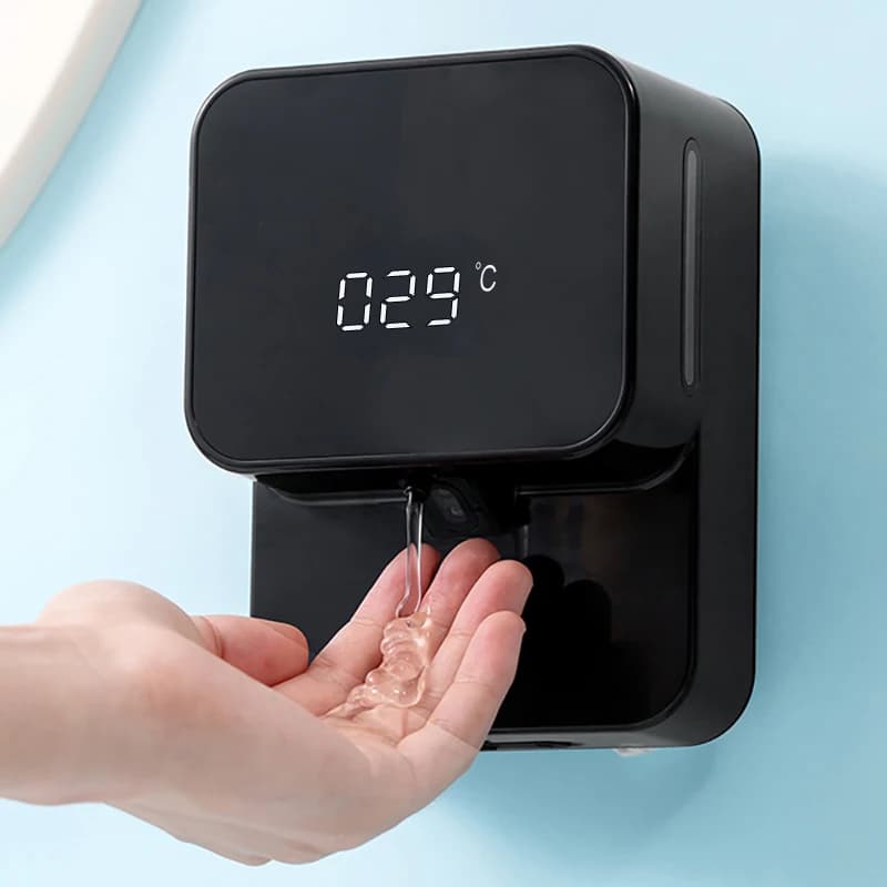 Dispenser automatici di sapone liquido personalizzabili, intelligenti, piccoli dispenser elettronici bianchi di sapone liquido in stile nordico