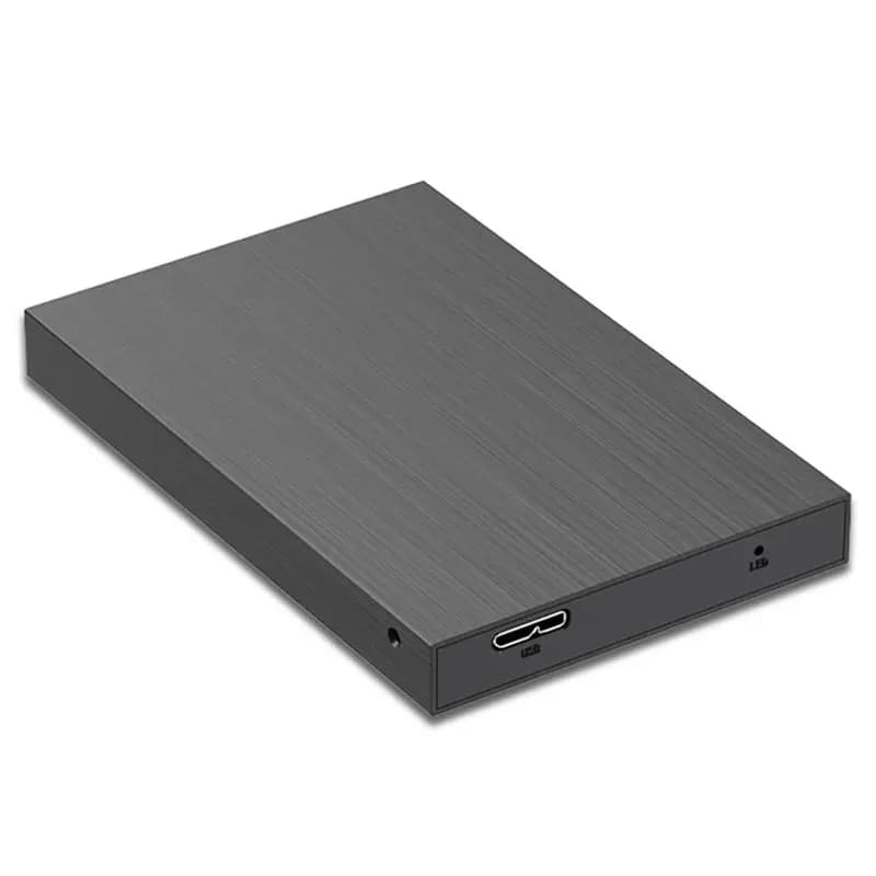 ABZZ-USB 3.0 Box esterno per disco rigido da 2,5 pollici con porta seriale SATA, custodia in metallo per SSD e laptop