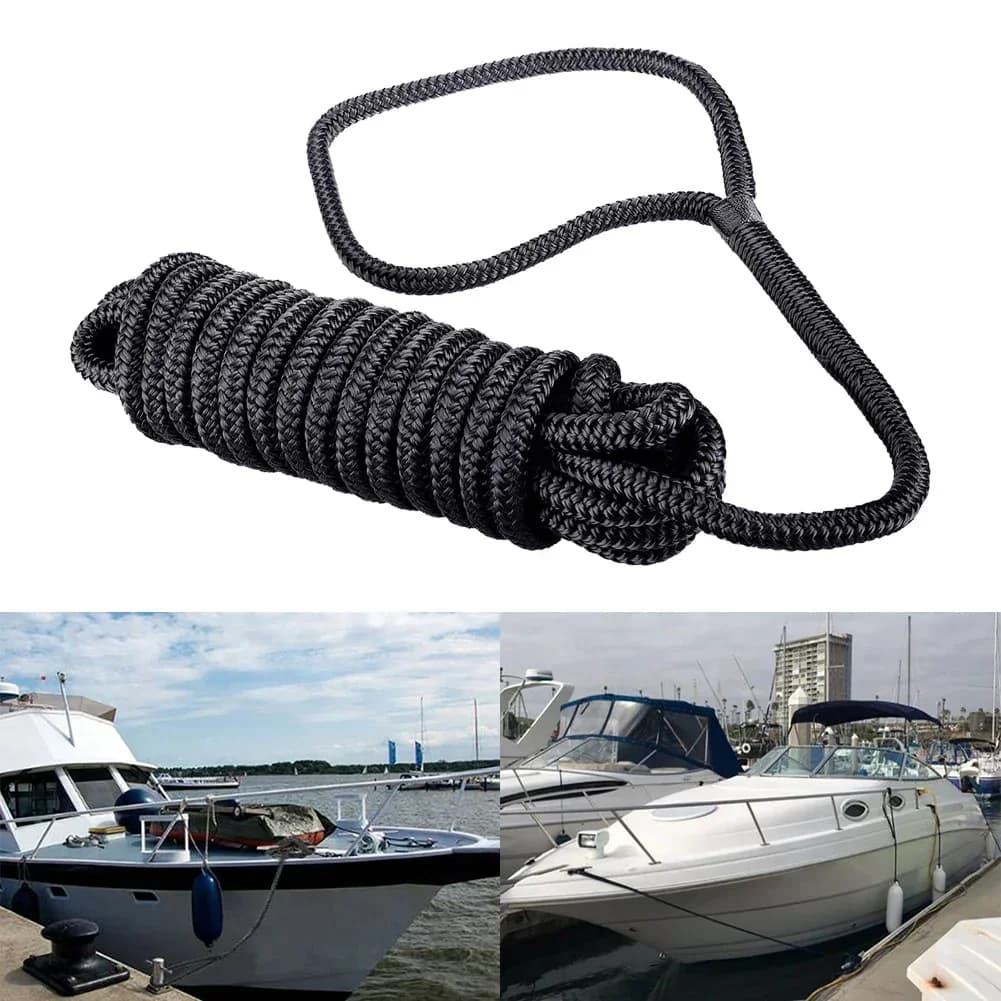 1 Pz Barca Dock Linee Corda di Ormeggio 5/8 1/2 3/8 Pollici Paraurti In Nylon Linea di Ormeggio Per Yacht Linea di Ancoraggio Rig Linea accessori