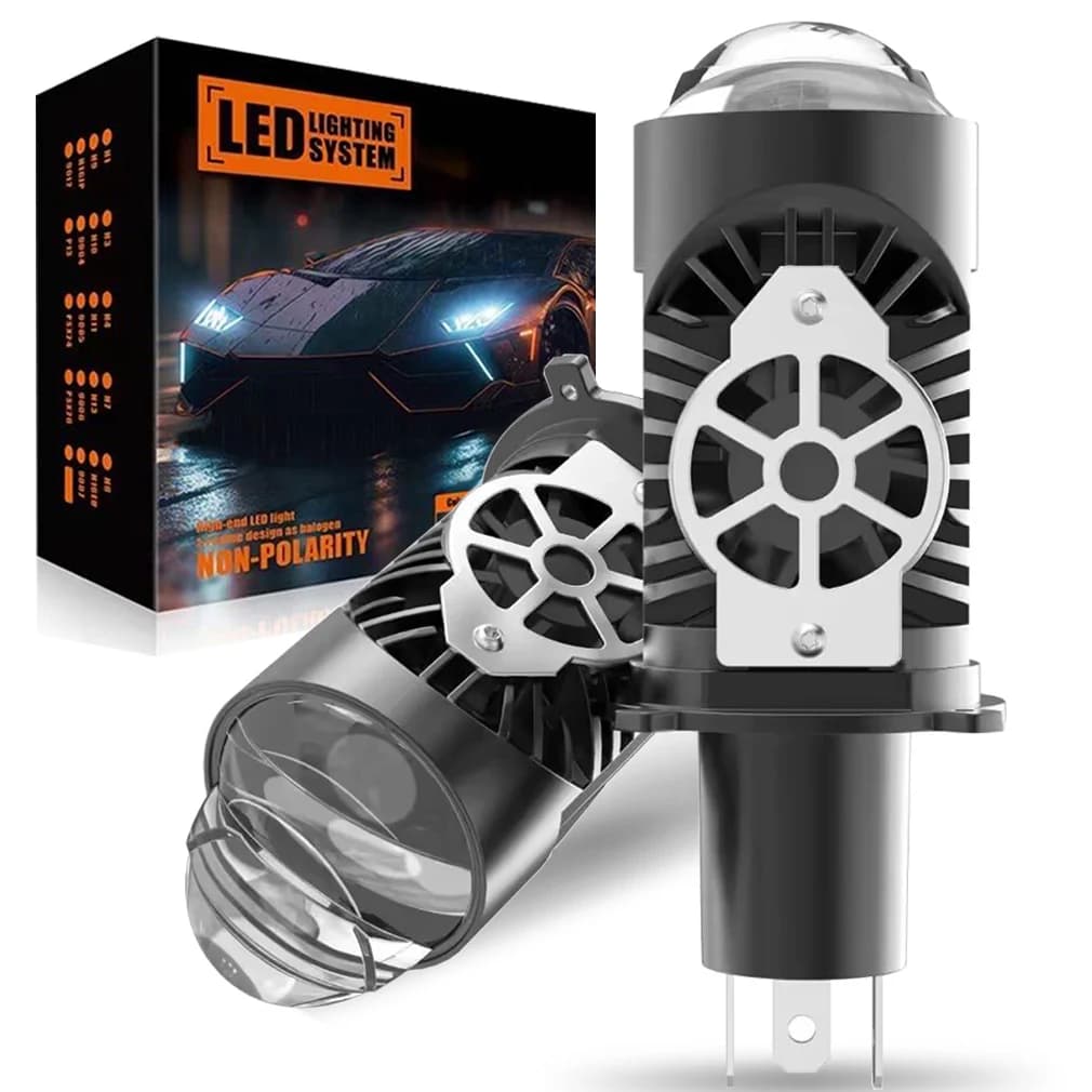 H4 Lente del proiettore LED Lampadine per fari per auto 30000LM 150W CANBUS Turbo Lampadina per auto H4 Led Lampadina alta bassa per moto 12V 24V 6500K