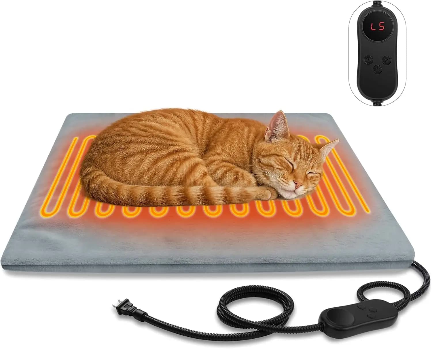 Tappetini Riscaldanti per Cani e Gatti, Impermeabili per Interni ed Esterni, Coperta Riscaldata, Regali Invernali