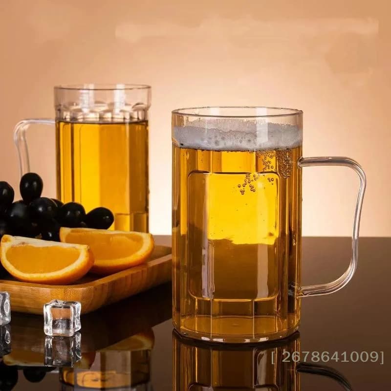 ⚑Transparent Beer Mug Acrylic Plastic Unbreakable Milk Coffee Juice Water Cup Barware Drinkware For Home Party Bar Karaoke
