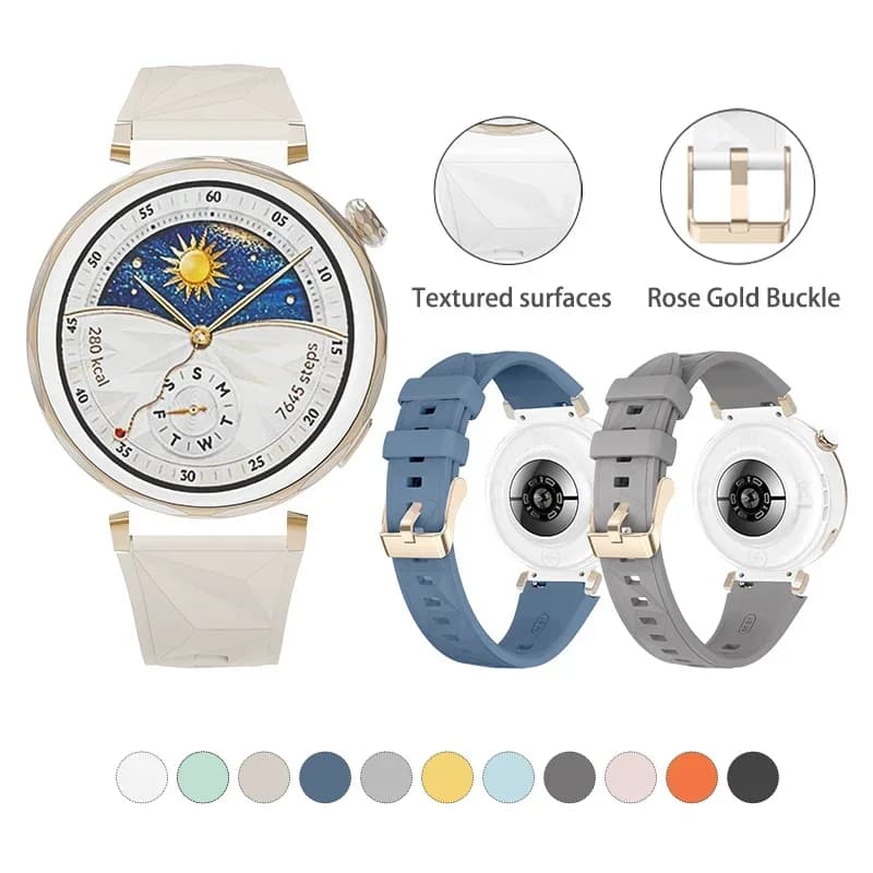 18 mm straps for Huawei Watch GT5 41mm Women's Watch Silicone Strap Compatible with Huawei Watch GT5pro 42mm/Gt5 41MM