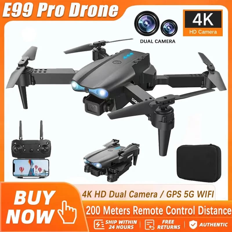 Drone E99 Pro with 4K camera remote control Quadcopter aerial photo UAV stabilizer with 4 axes maintaining altitude