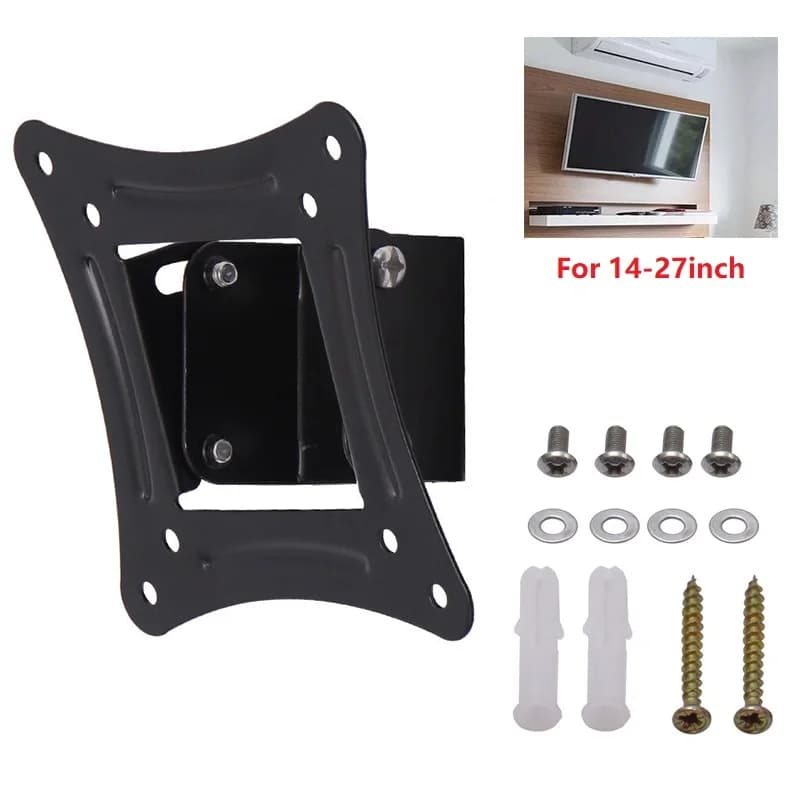 14-27 Inch Tv Wall Holder Universal Monitor Bracket Adjustable Angle Wall Tv Stand for LCD Screens Computer Monitors DSJZJ01