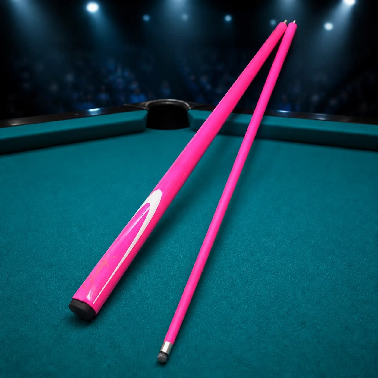 Professional Carbon Fiber Pool Cue 10mm Tip 1/2 Split Cue Stick Stainless Steel Quick Joint for High-Speed Spin Jump Shots