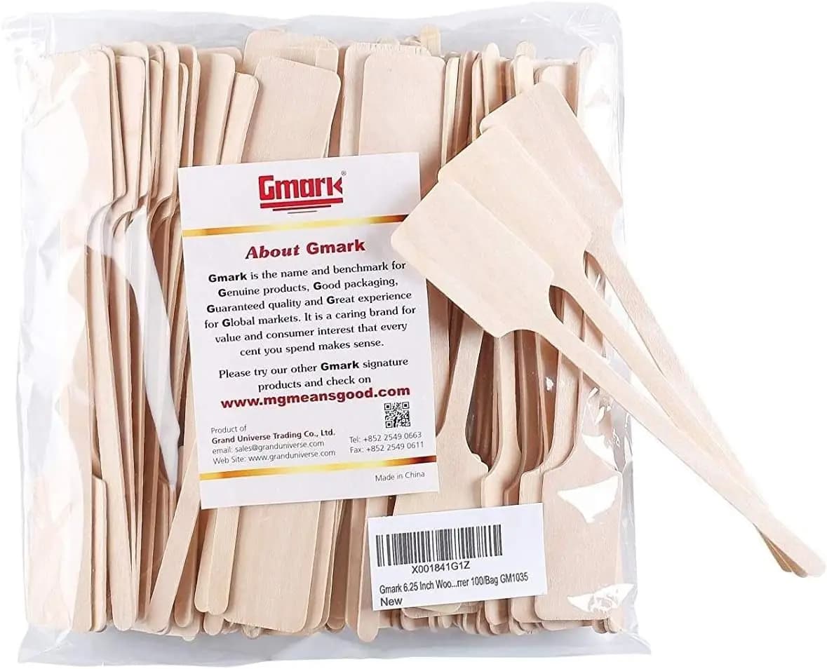 Prodotto Ecologico: Bastoncini in Legno a Forma di Pagaia da Kayak da 6,25 Pollici, Agitatori in Legno per Miele, 100 Pezzi/Sacchetto
