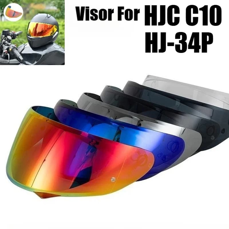 Per C10 HJ34P Casco Moto Visiera Lente HJC C10 Sostituire Anti-UV Anti-Graffio Antipolvere Vento Scudo Accessori Moto