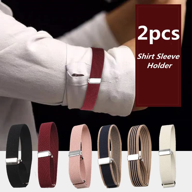 HOT 2 pezzi porta giarrettiere per maniche da uomo fascia da braccio elastica porta maniche per camicia donna uomo moda regolabile polsini antiscivolo fasce