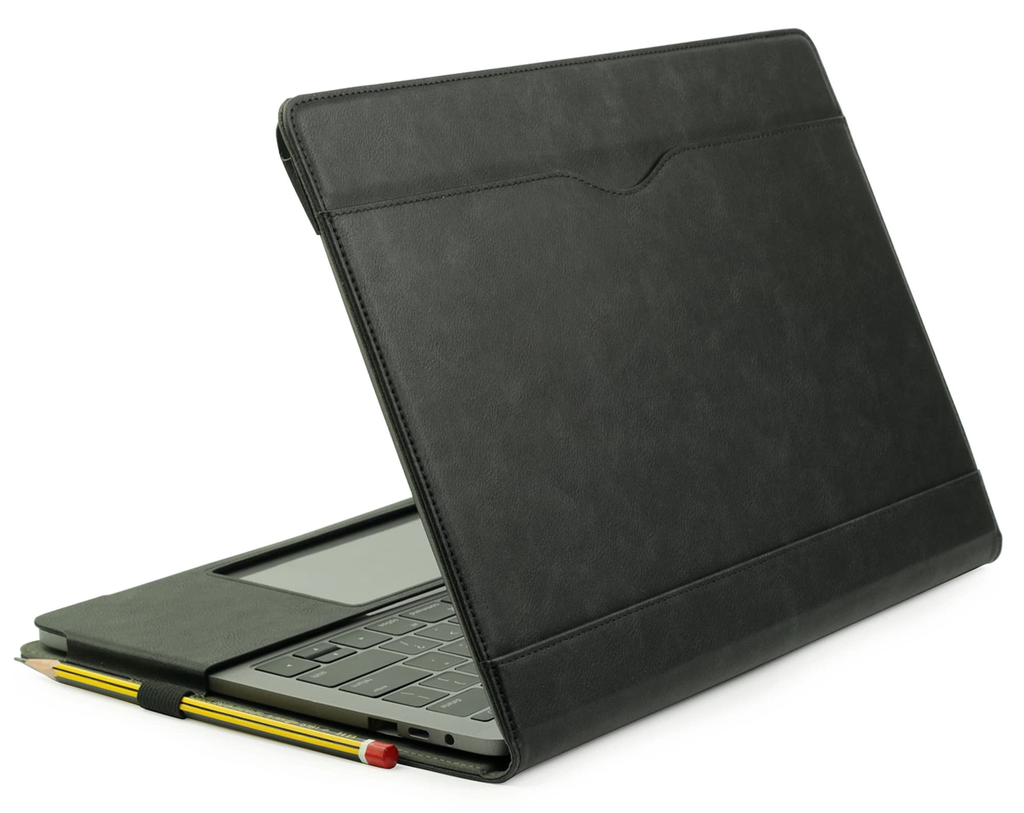 Custodia in pelle MacBook Air PU 13 pollici 2021 2020 2019 2018 (A2337 M1 A2179 A1932) custodia protettiva per Laptop Folio Book Cover