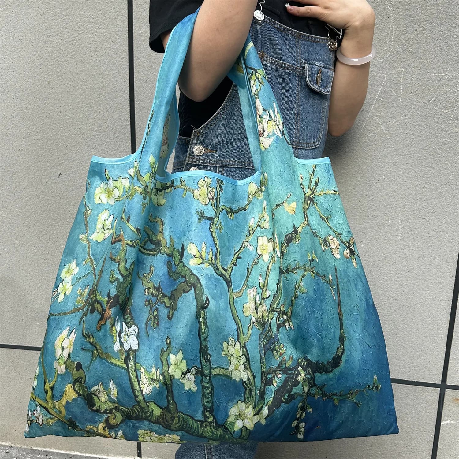 Women's Hand Shop Bag Ultralight Shopping Bag Folding Bag for Eco-friendly Shopping Bag Women's Daily Folding Bag