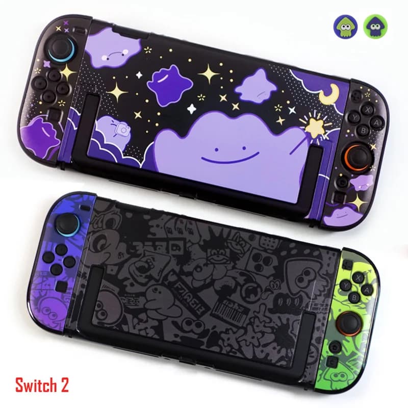 2025 Nuova custodia rigida limitata per console Switch 2, custodia protettiva antiscivolo per controller Joy Con 2 con cappucci gratuiti