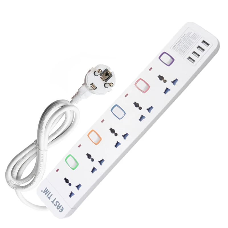 Presa elettrica di prolunga interruttore individuale ciabatta EU//AU/israele spine adattatori da viaggio universali con cavo 1.5/3/5M
