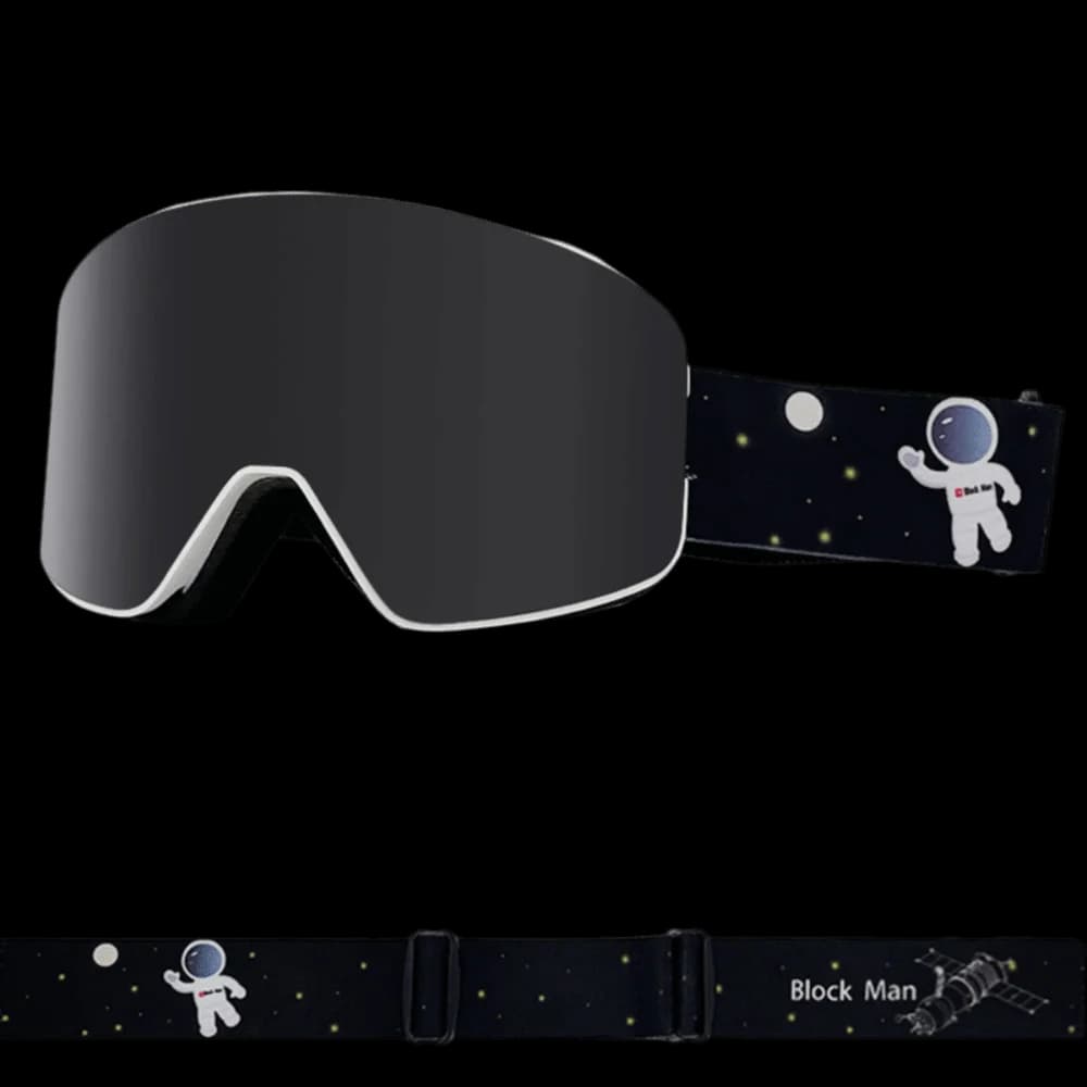 Occhiali da Sci con Protezione UV400, Doppio Strato, Rivestimento Completo, Lenti Cilindriche Antiappannamento per Snowboard