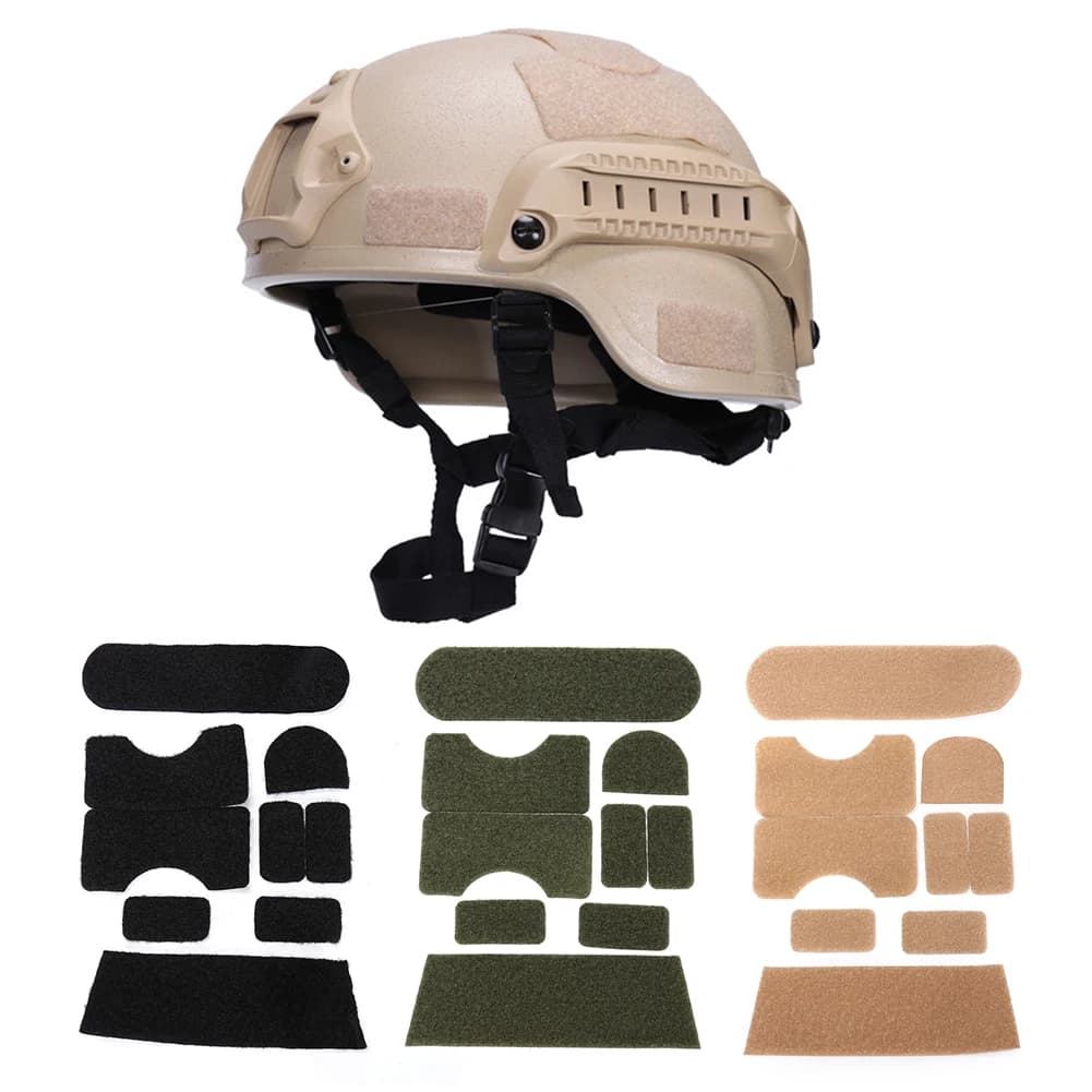 FAST Helmet Magic Sticker caccia CS patch per casco Hook and Loop Sticky per AF Fast Mich IBH M88 adesivo per copertura del nastro del casco