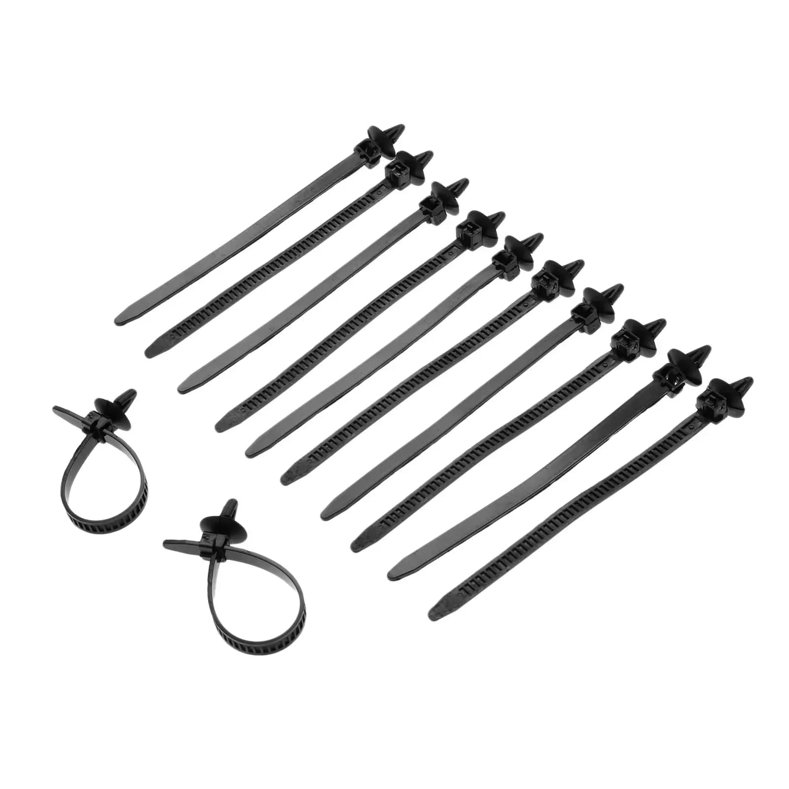 Fascetta fermacavo autobloccante da 30 pezzi fascetta avvolgente in Nylon con chiusura a Zip 8x200mm fascetta fermacavo per cavo automatico morsetto a Clip