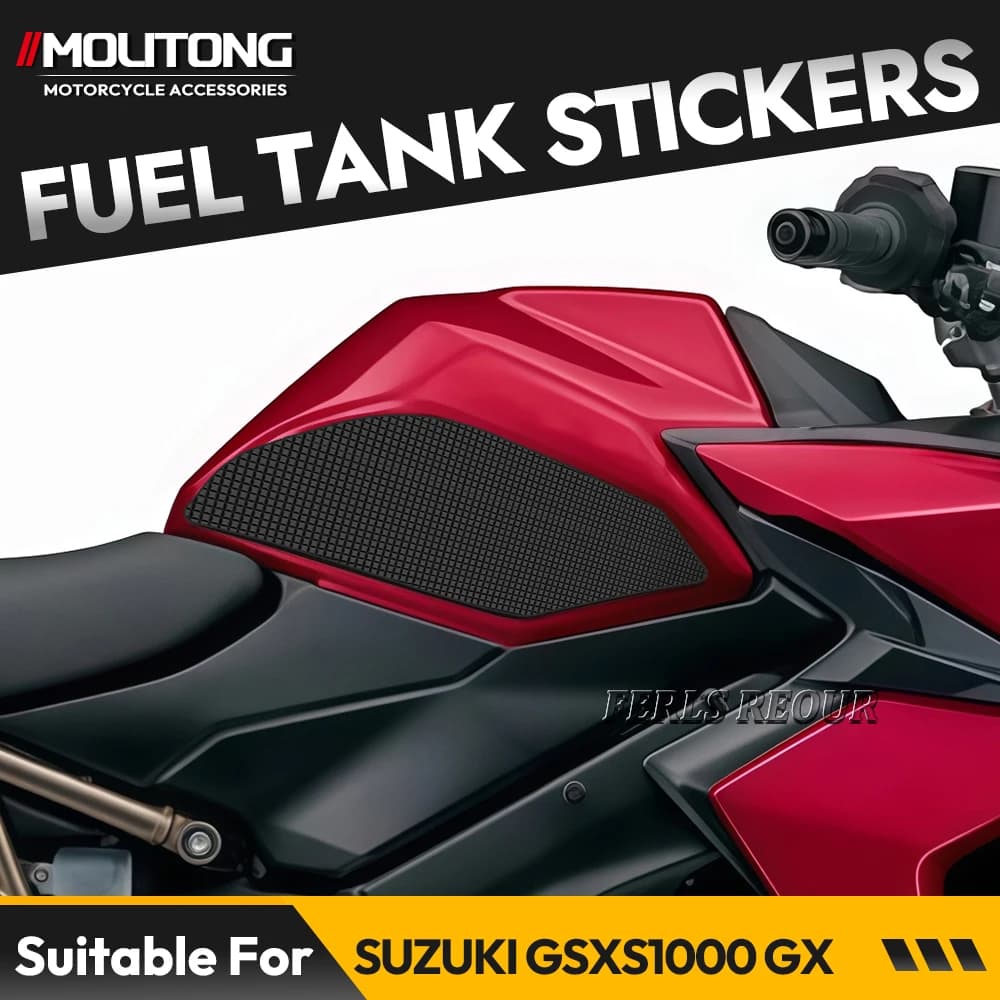 Adesivi Protettivi Laterali Serbatoio Carburante Moto per Suzuki GSXS1000 2015-2025, Pad Antiscivolo Ginocchia