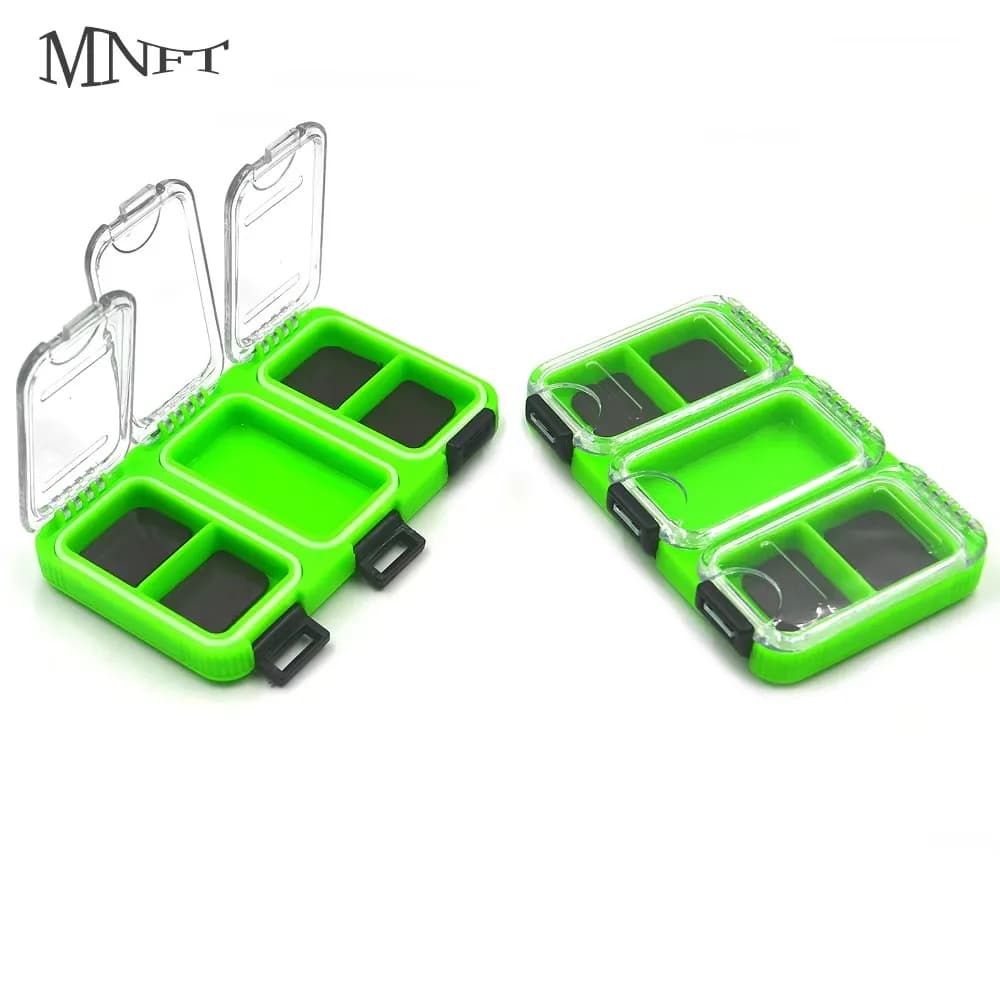MNFT Contenitore Portatile per Esche con Guarnizione in Silicone, Scatola Organizer Multicomparto per Esche da Pesca a Mosca, Acqua Salata e Dolce