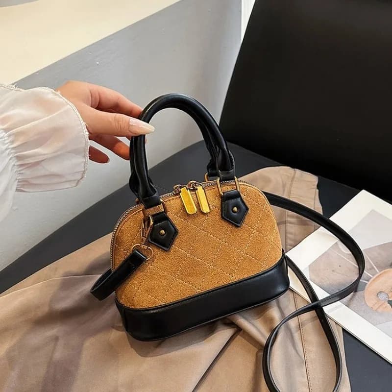 Borsa Fasciatoio Vintage Casual Semplice da Donna in Pelle, Pochette a Tracolla di Lusso di Alta Gamma con Logo a Lettere, Trendy per Pendolari