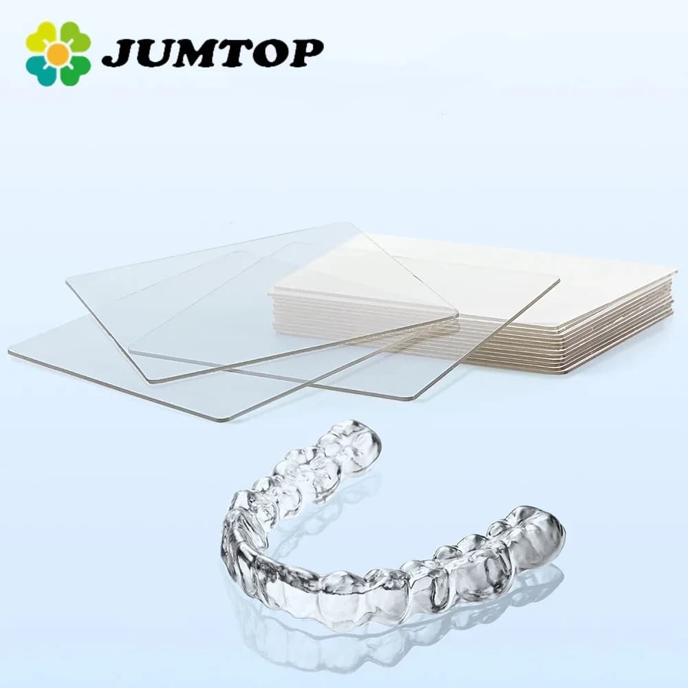 JUMTOP Dentale Ortodontico Stecca Fermo Vuoto Formatura Copriletto di Plastica Morbida/Duro 1.0/1.5/2.0mm Odontoiatria Termoformatura Materiale