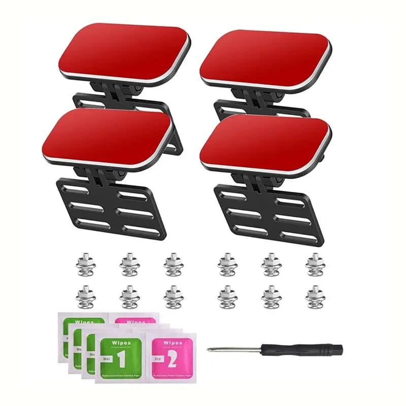 B68C Rear Universal Support for Reverse Camera, 4 Dash Cam Mounting Braces and Mirror Reverse Camera Mounting System