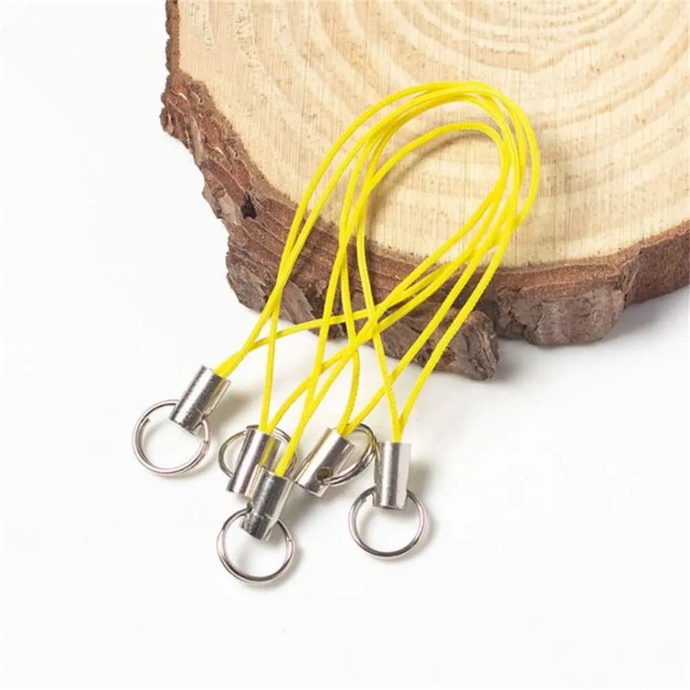 Ring cords for mobile phones, polyester cord for DIY, key rings, pendants, connecting rings, laces, cords