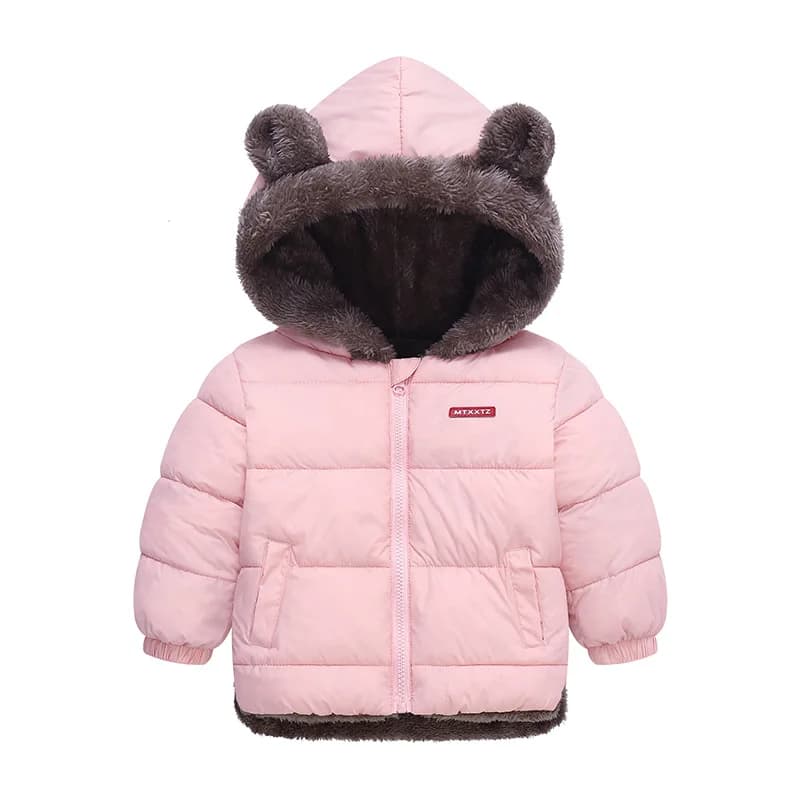 Cappotti Imbottiti Caldi per Bambini, Giacche Invernali in Cotone con Cappuccio e Fodera in Pile, Tute da Neve in Cashmere per Bambini e Bambine 2-6 Anni