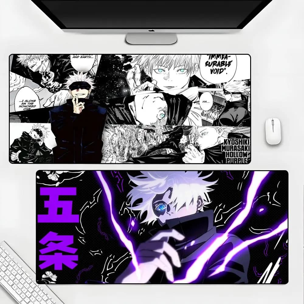 Tappetino per mouse Anime J-Jujutsu K-KaisenS Tappetino in gomma per laptop Xxl Mousepad Notebook Gamer Computer Tavolo Accessori da gioco