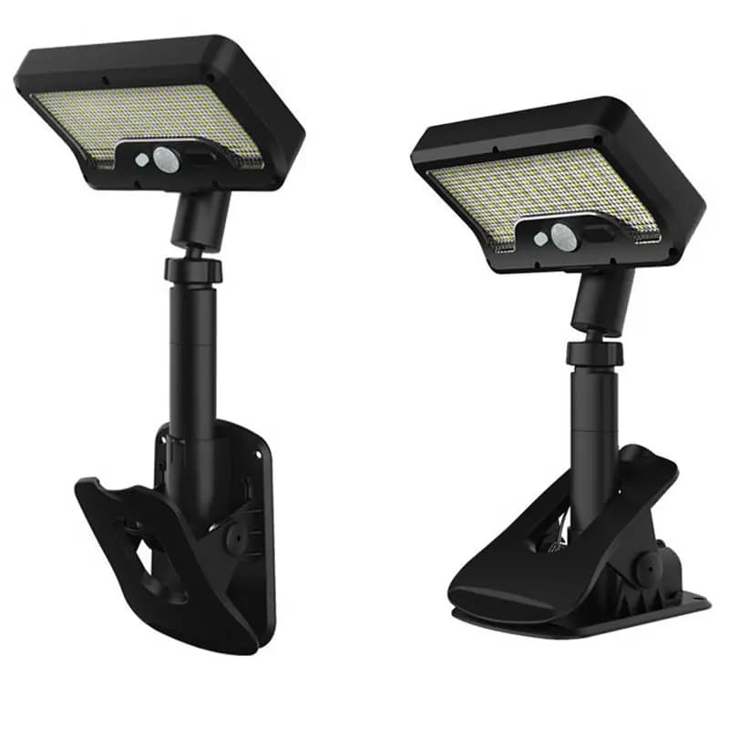 Lampada da Parete Solare YANA50I con Sensore di Movimento, Luce LED a Clip per Recinzioni, Illuminazione Stradale IP65 Impermeabile per Giardino Esterno