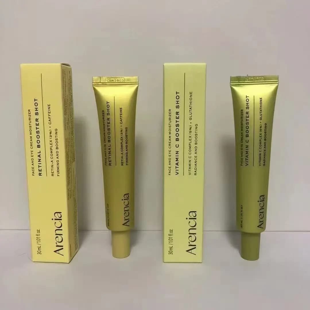 Arencia Vitamin C Booster Shot & Retinal Booster Shot Eye Serum For Face Eye Radiance Antioxidant Brightens Skin Moisturizer