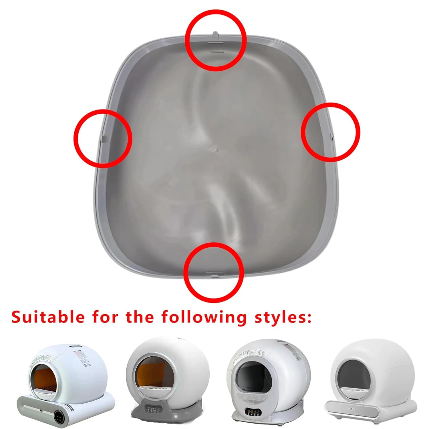 Silicone Pad for Tonepie Automatic Selft-Cleaning Cat Litter Box Accessories Cat Litter Pad