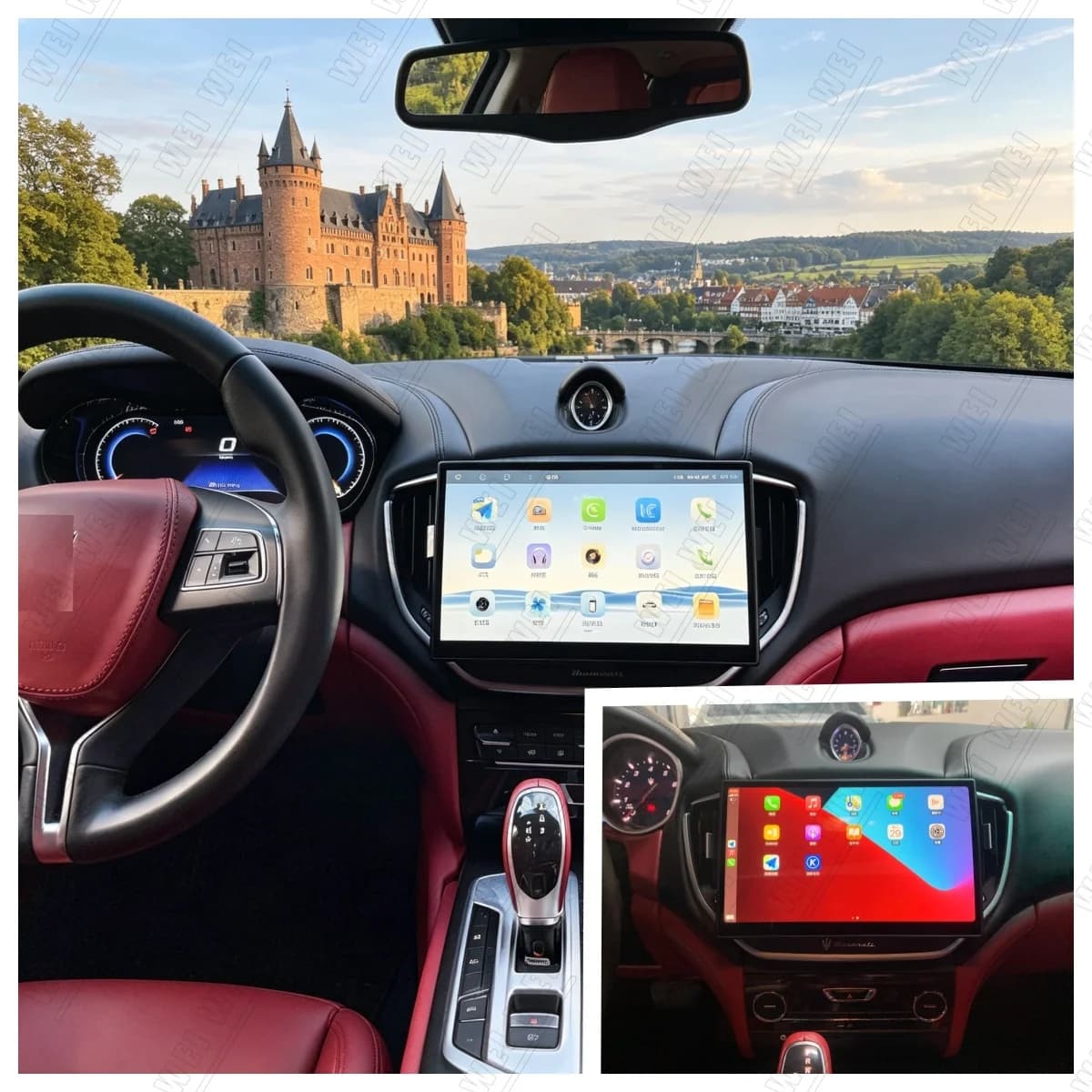 Android 14 Auto CarPlay 11.6" For Maserati Ghibli 2013 2014-2021 Car Radio Touch Screen Multimedia Stereo DSP Player Navi Head