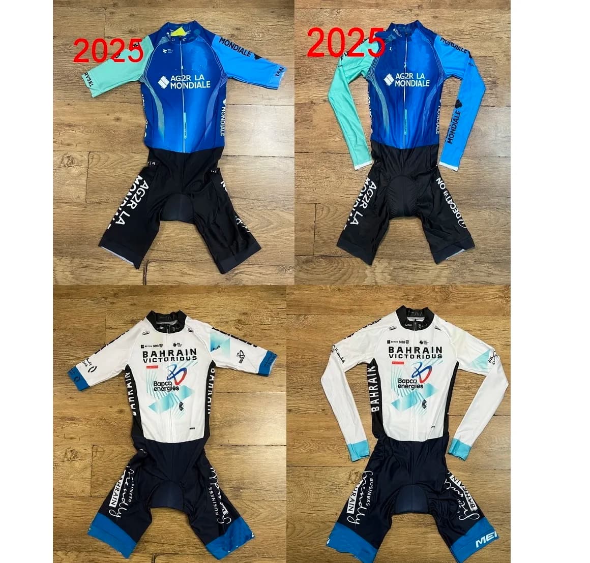 LASER CUT 2025 AG2R BAHRAIN VICTORIOUS TEAM PANTALONI LUNGHI MANGIA CICLISMO Body