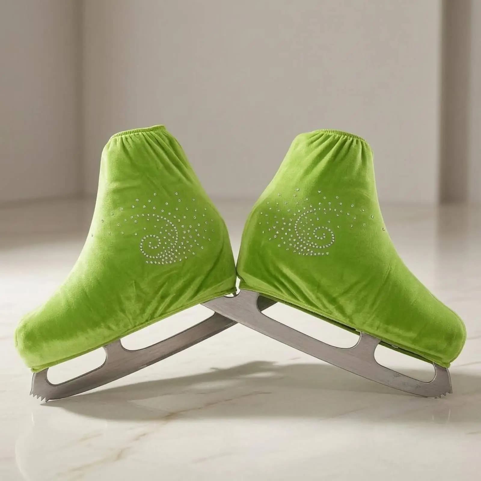 Plush Velvet Ice Skate Covers Elastic Boot Sleeve Artistic Skating Accessories for Skate Runner Protection