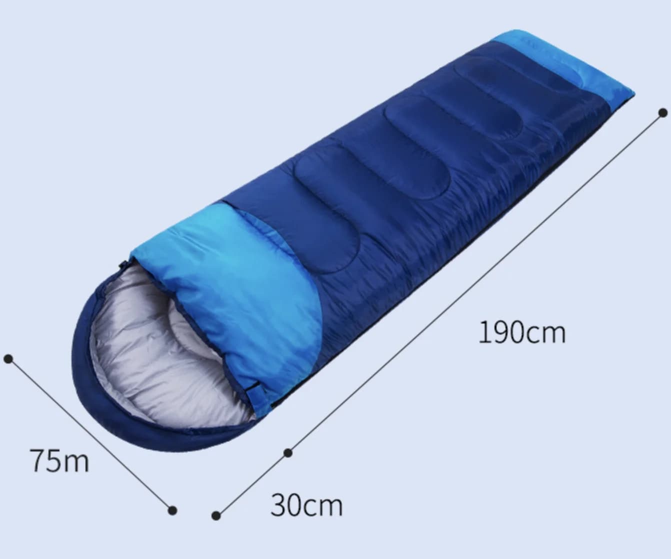 Adult sleeping bag Single and double sleeping bag for lunch break in the interior office Winter outdoor camping