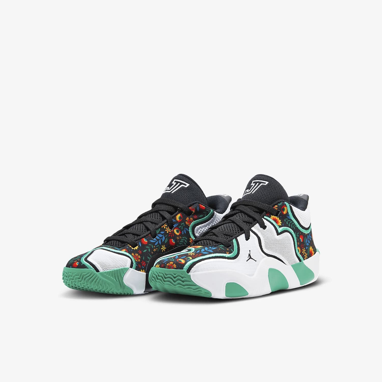 Scarpe da basket Nike Genuine Jordan Kids ammortizzate antiscivolo con lacci HF3137-103