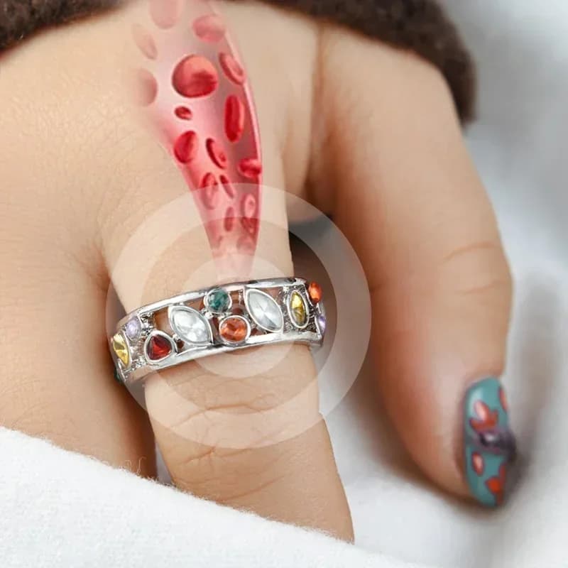2026 Anello con zirconi colorati intarsiati in stile europeo e americano per donna, nuovo design di nicchia, temperamento, accessorio di lusso leggero